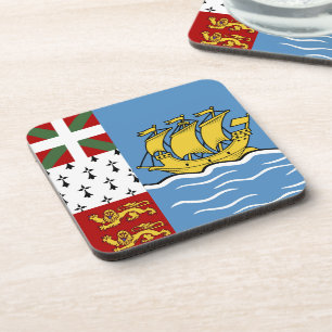 Saint Pierre and Miquelon flag Coaster