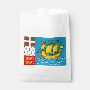 Saint Pierre and Miquelon Flag Favour Bag