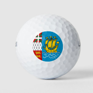 Saint Pierre and Miquelon Flag Golf Balls