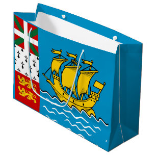 Saint Pierre and Miquelon Flag Large Gift Bag