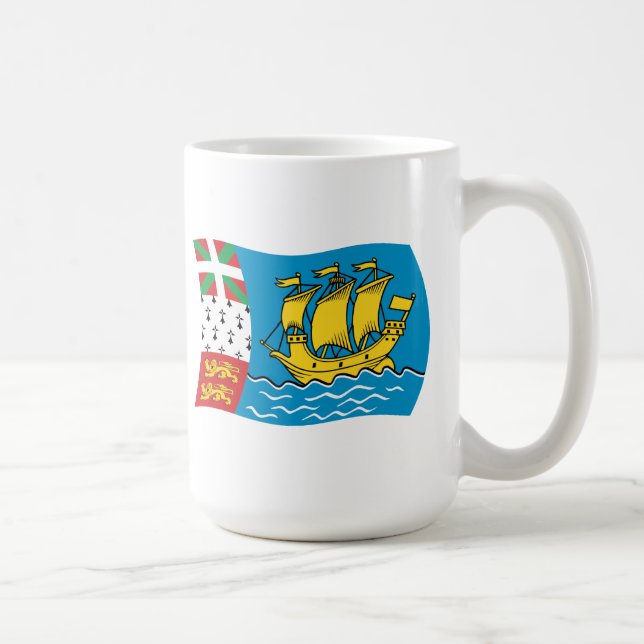 Saint Pierre And Miquelon Flag Mug (Right)
