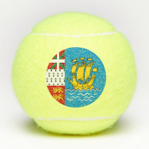 Saint Pierre and Miquelon Flag Tennis Balls