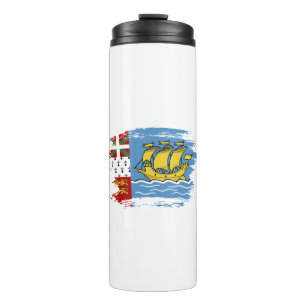 Saint Pierre and Miquelon flag Thermal Tumbler