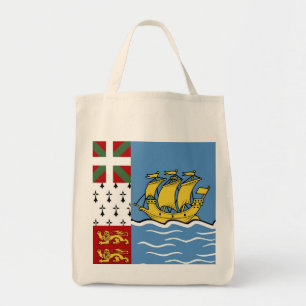 Saint Pierre and Miquelon flag Tote Bag