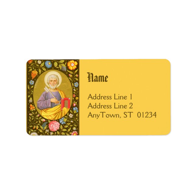 Saint Pierre l'Apôtre (PM 07) FB Ajouter Étiquette (Devant)