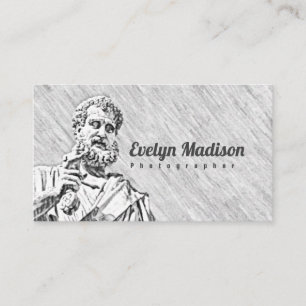 saint pierre statue sculpture g8678 business card