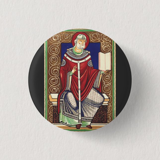  Saint Pope Gregory the Great 1 Inch Round Button (Front)