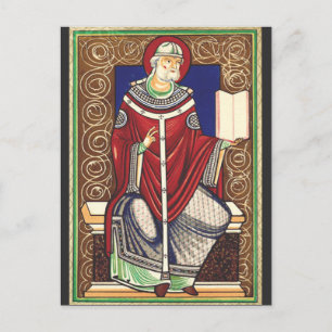 Saint Pope Gregory the Great Holiday Postcard
