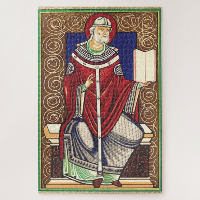 Saint Pope Gregory the Great Jigsaw Puzzle (Vertical)