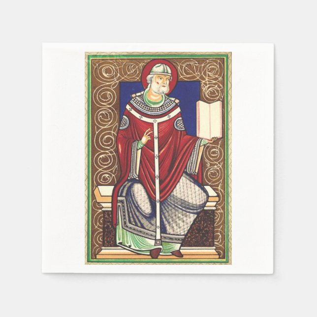  Saint Pope Gregory the Great Napkin (Front)