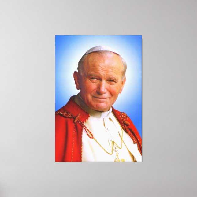 Saint Pope John Paul II Canvas Print (Front)