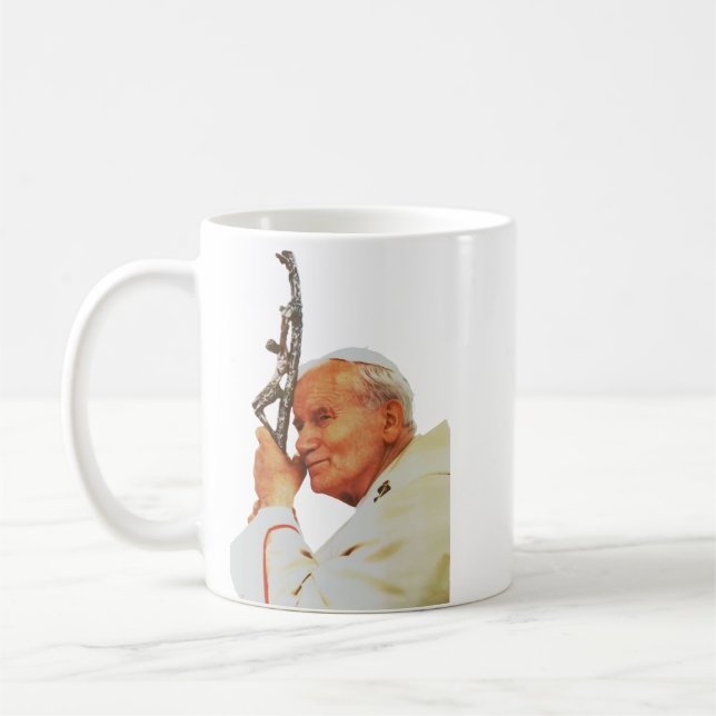 Saint Pope John Paul II   Coffee Mug (Left)