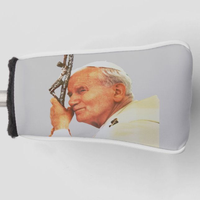 Saint Pope John Paul II  Golf Head Cover (Front)