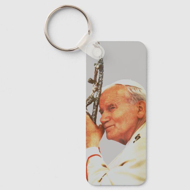 Saint Pope John Paul II  Keychain (Front)