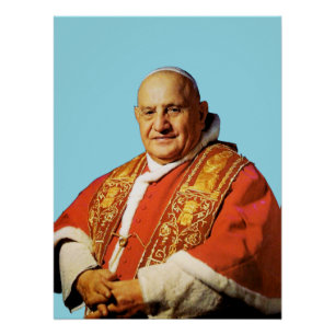 Saint Pope John XXIII head of the Catholic Church Poster