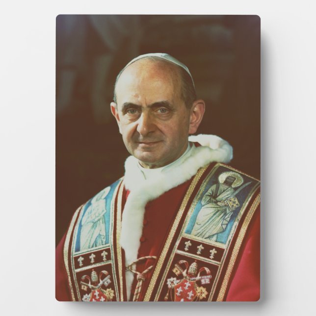Saint Pope Paul VI Bishop of Rome Plaque (Front)