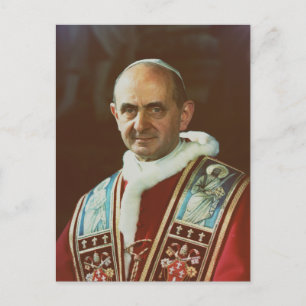 Saint Pope Paul VI Bishop of Rome Postcard