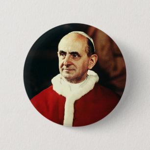 Saint Pope Paul VI head of the Catholic Church 2 Inch Round Button