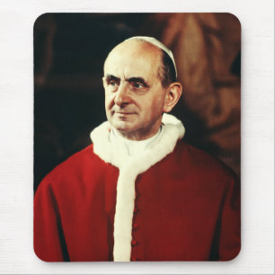 Saint Pope Paul VI head of the Catholic Church  Mouse Pad