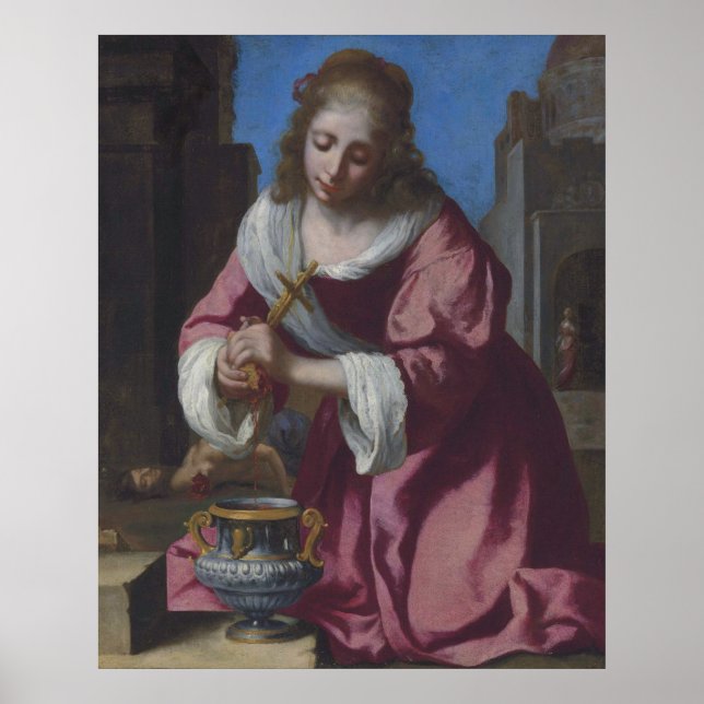 Saint Praxedis — Vermeer (1655) Poster (Front)