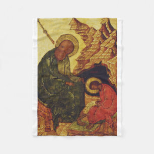Saint Prochorus and Saint John the Evangelist Fleece Blanket