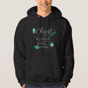 Saint Quotes St Agnes of Rome Catholic Girls Women Hoodie
