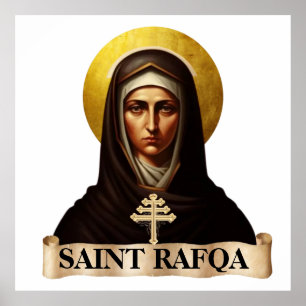 Saint Rafqa, Maronite Nun, 40" x 40" Poster