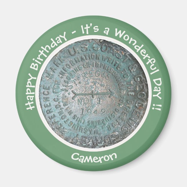 Saint Regis Mountain USGS Benchmark Party Items Magnet (Front)