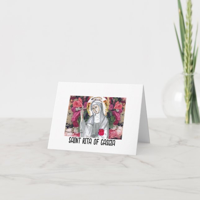 Saint Rita of Cascia Card (Front)