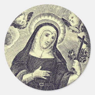 Saint Rita of Cascia Classic Round Sticker