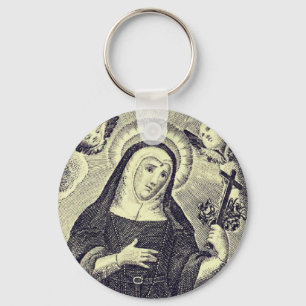 Saint Rita of Cascia Keychain