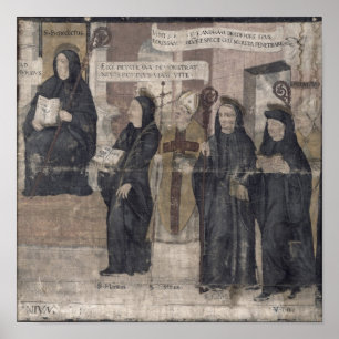 Saint Robert and various Benedictine Poster