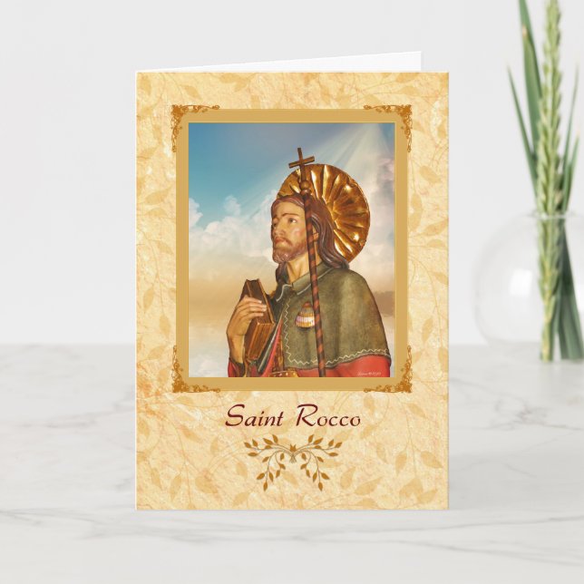 Saint Rocco - Bonne carte de voeux de fête (Devant)