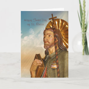 Saint Rocco - Happy Feast Day Greeting Card