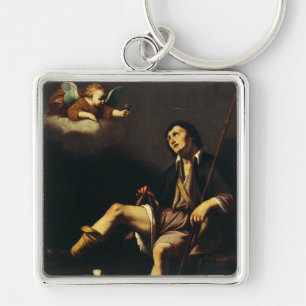 Saint Roch and the Angel by Guy François Keychain