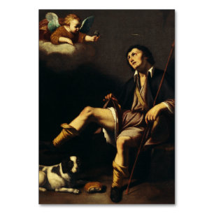 Saint Roch and the Angel by Guy François Table Number
