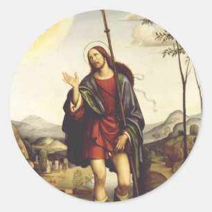 Saint Roch by Francesco Francia Classic Round Sticker