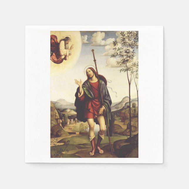 Saint Roch by Francesco Francia  Napkin (Front)