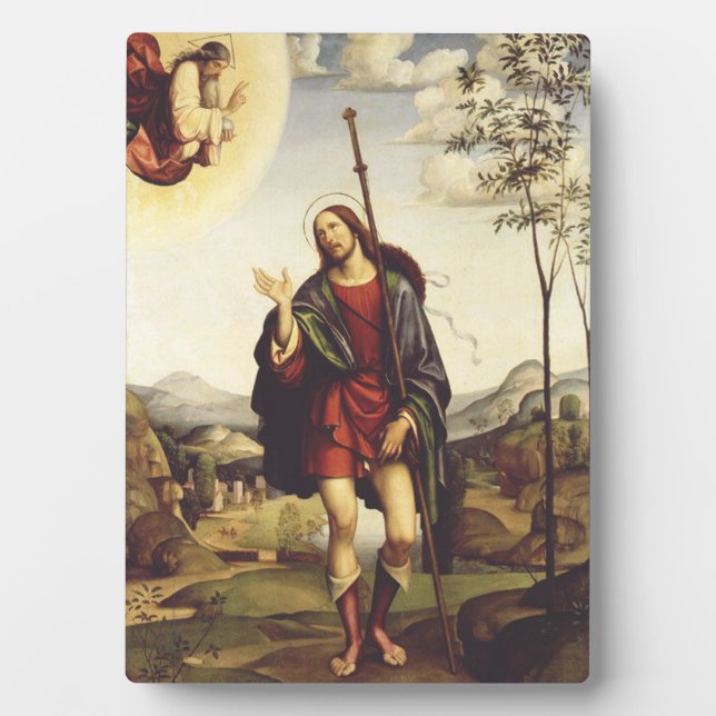 Saint Roch by Francesco Francia  Plaque (Front)