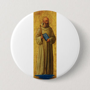 Saint Romuald the founder of the Camaldolese 3 Inch Round Button