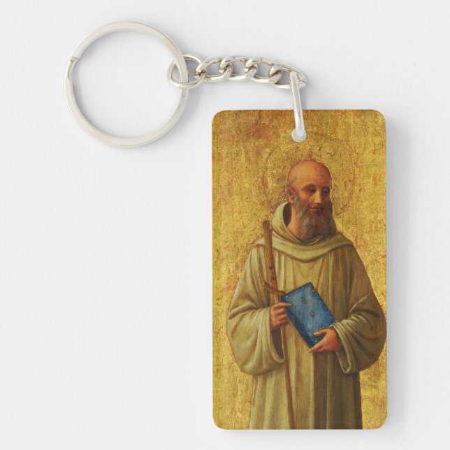 Saint Romuald the founder of the Camaldolese Keychain (Front)