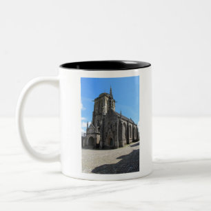 Saint Ronan church in Locronan Two-Tone Coffee Mug
