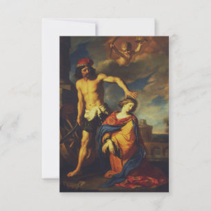 Saint Rosalia Palermo Gold Holy Card