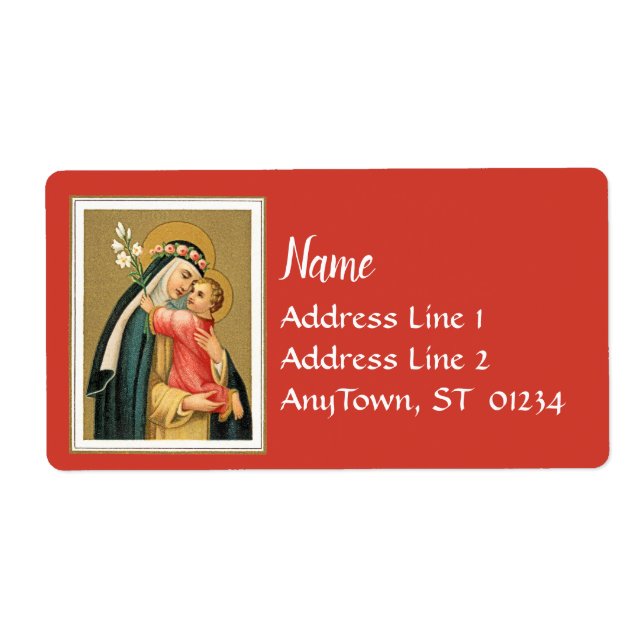 Saint Rose de Lima et le Christ Enfant (M 023) (Devant)