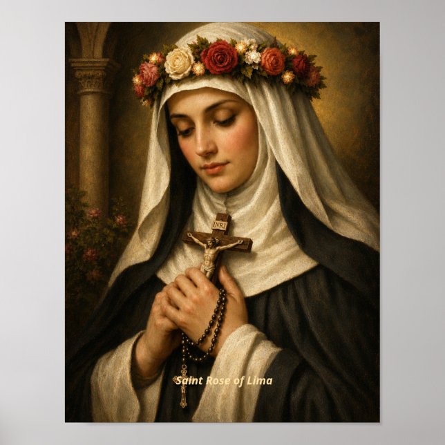 Saint Rose of Lima Art Print (Front)