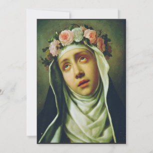 Saint Rose of Lima by Francesco de Mura Invitation