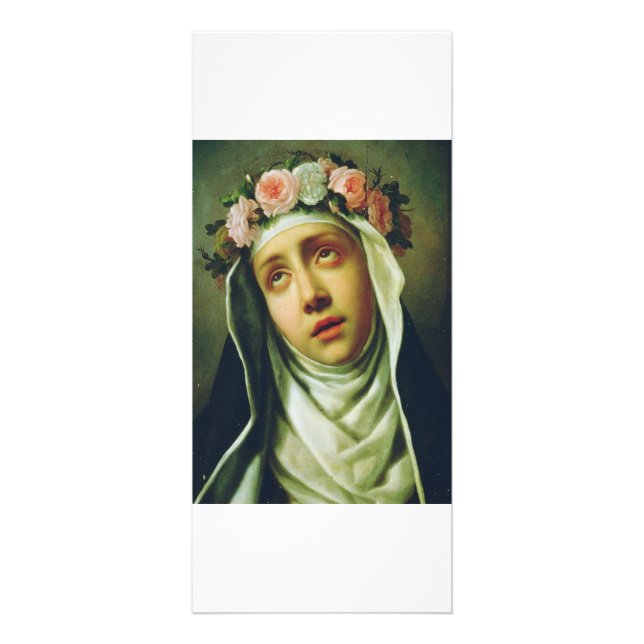 Saint Rose of Lima by Francesco de Mura Rack Card (Front)