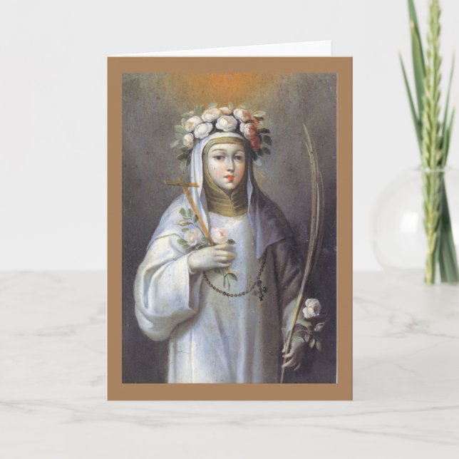 Saint Rose of Lima Card (Front)