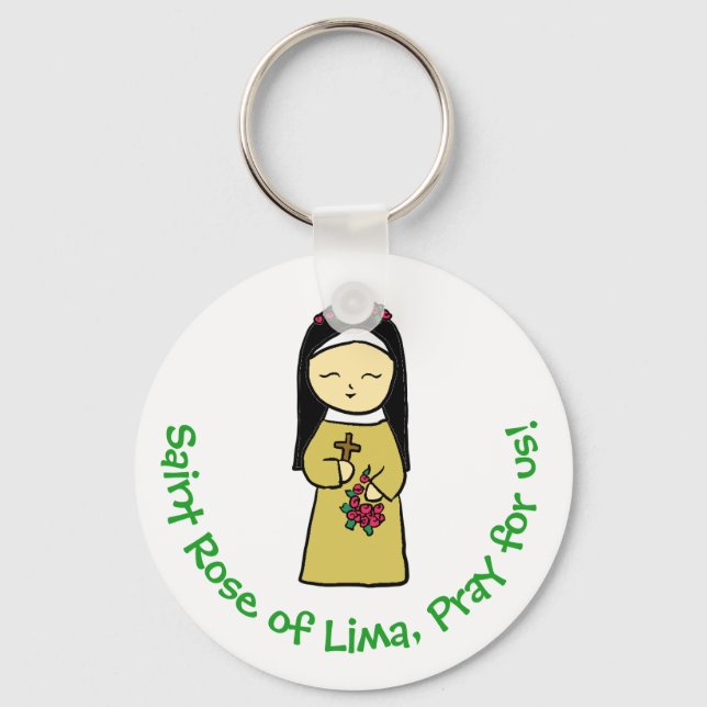 Saint Rose of Lima Keychain (Front)