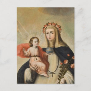 SAINT ROSE OF LIMA POSTCARD